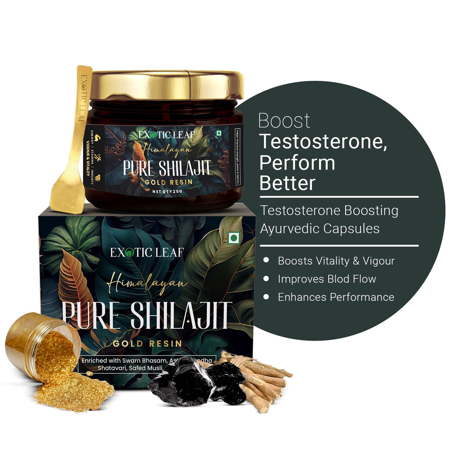 Pure Shilajit Gold Resin